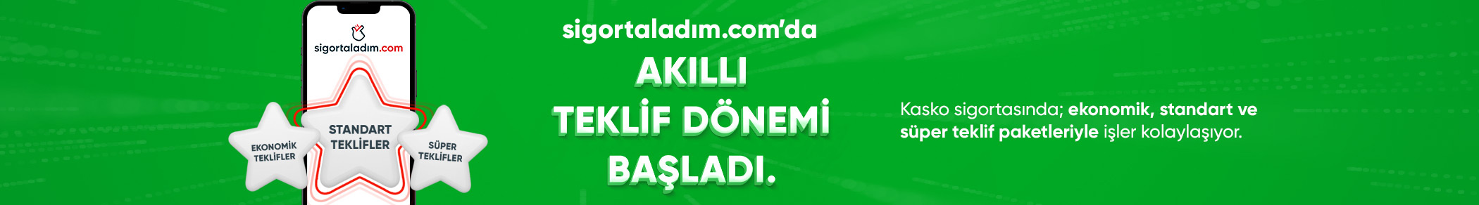 sigortaladım.com’da akıllı teklif dönemi başladı!